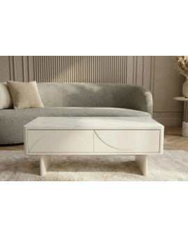 STOLIK KAWOWY SAVOY 120X60 CM BIAŁY
