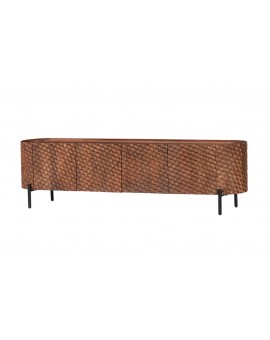 SZAFKA RTV ADLON 200X43 CM MANGO BRĄZOWA