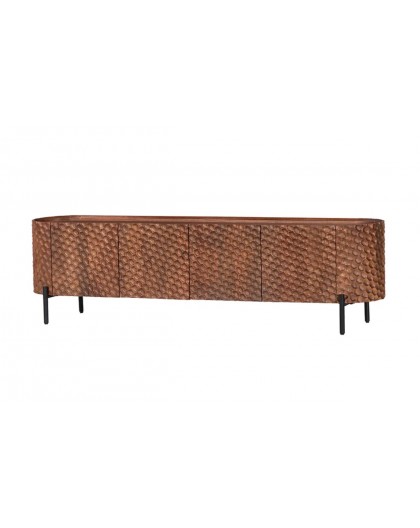 SZAFKA RTV ADLON 200X43 CM MANGO BRĄZOWA