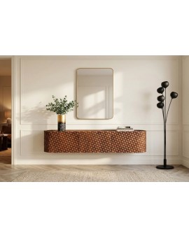 SZAFKA RTV ADLON 160X34 CM MANGO BRĄZOWA