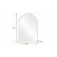 LUSTRO ARCA 90 CM ZŁOTE