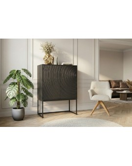 KOMODA ORBIT 85X45 CM MANGO CZARNA