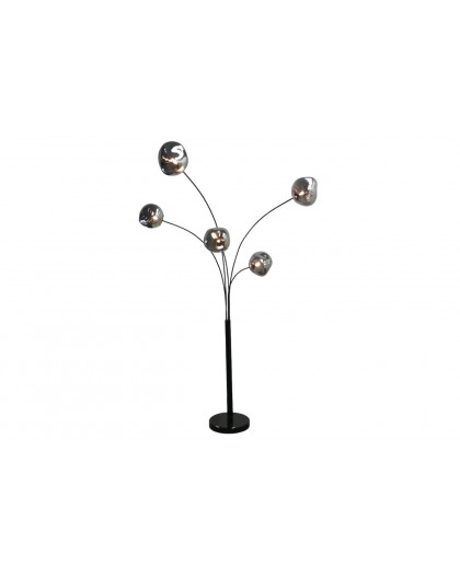 LAMPA PODŁOGOWA II LIQUID DIAMOND SZKŁO DYMIONA CZERŃ