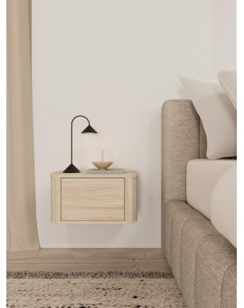 SZAFKA NOCNA ATMORE 46X30 CM DĄB BIELONY 