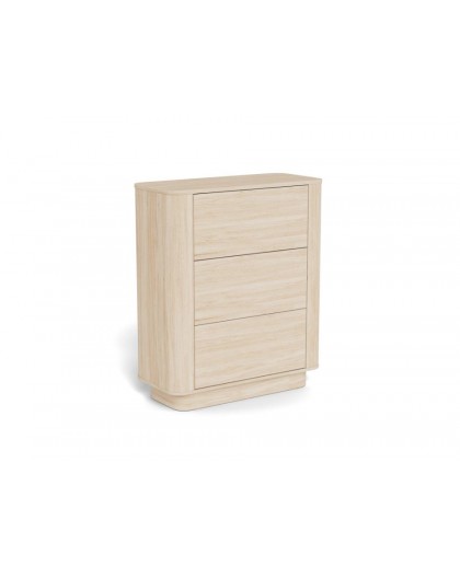 KOMODA ATMORE 90X40 CM DĄB BIELONY 