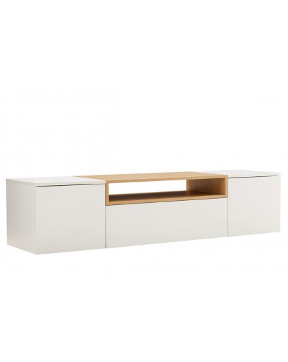 SZAFKA RTV LOFT 160X40 CM BIAŁA
