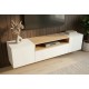 SZAFKA RTV LOFT 160X40 CM BIAŁA