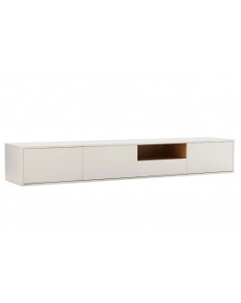 SZAFKA RTV LOFT 200X40 CM BIAŁA