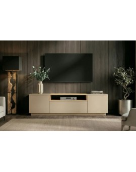 SZAFKA RTV LOFT 160X42 CM BEŻOWA