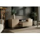 SZAFKA RTV LOFT 160X42 CM BEŻOWA