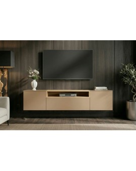 SZAFKA RTV LOFT 160X40 CM BEŻOWA