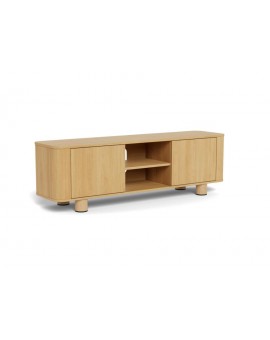 SZAFKA RTV ATMORE 160x40 CM DĄB NATURALNY