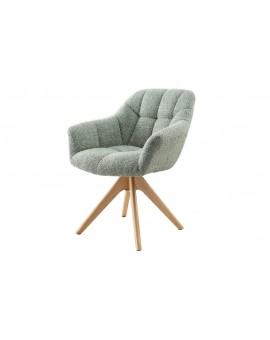 KRZESŁO OBROTOWE PAPILLON III BOUCLE ZIELONE