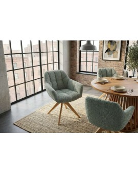KRZESŁO OBROTOWE PAPILLON III BOUCLE ZIELONE