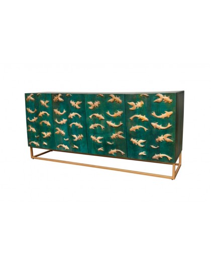 KOMODA GOLDEN LAGOON 177X39 CM MANGO TURKUSOWA