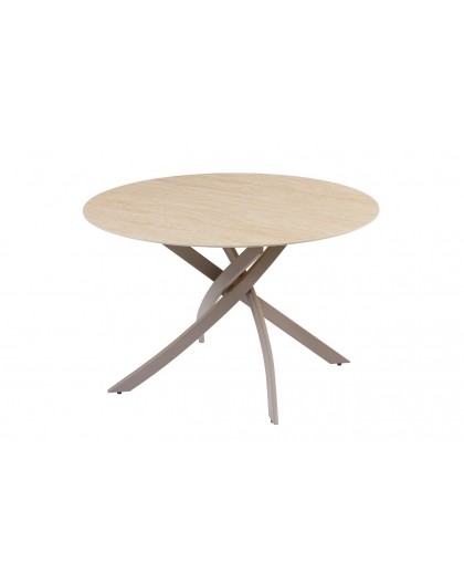 STÓŁ ALPINE 120 CM CERAMIKA BEŻOWY