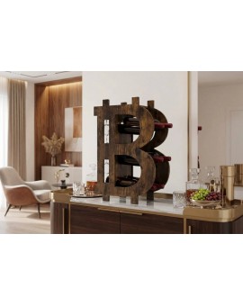 STOJAK NA WINO BITCOIN SOSNA