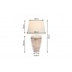 LAMPA STOŁOWA PURE NATURE 65 CM MANGO