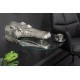 STOLIK KAWOWY WILDLIFE CROCODILE 75 CM SREBRNY