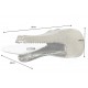 STOLIK KAWOWY WILDLIFE CROCODILE 75 CM SREBRNY