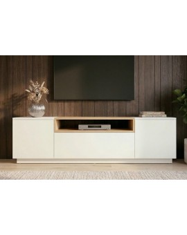 SZAFKA RTV LOFT 160X42 CM BIAŁA