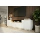 SZAFKA RTV LOFT 160X42 CM BIAŁA