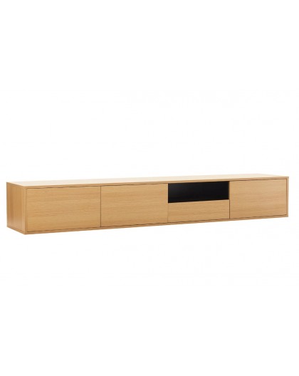 SZAFKA RTV LOFT 200X40 CM DĄB