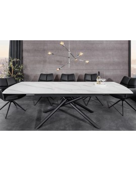 ST&Oacute;Ł ROZKŁADANY MIKADO 180-230X90 CM CERAMIKA BIAŁY
