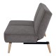 SOFA SWAN BRĄZOWA 186 CM