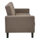 SOFA MILTON BRĄZOWA 204 CM