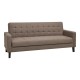 SOFA MILTON BRĄZOWA 204 CM
