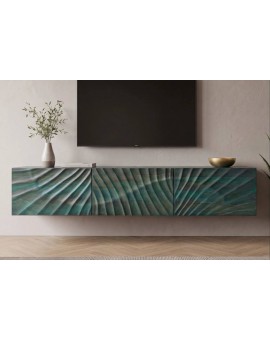 SZAFKA RTV SCORPION 160X33CM MANGO TURKUSOWA