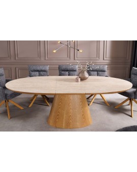ST&Oacute;Ł ROZKŁADANY UNIQUE 160-200X90 CM CERAMIKA BEŻOWY