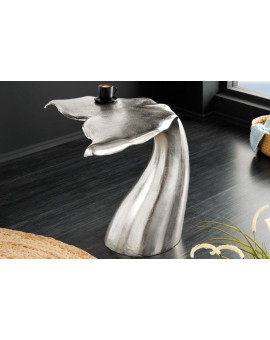 STOLIK KAWOWY WILDLIFE WALFLOSSE 60 CM SREBRNY
