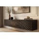 SZAFKA RTV ILLUSION 160X33CM MANGO CZARNA