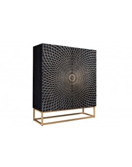 KOMODA ILLUSION 100X38 CM MANGO CZARNA
