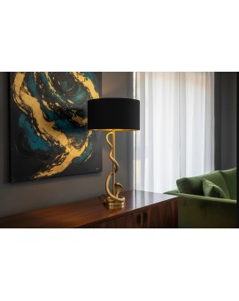 LAMPA STOŁOWA COBRA 110 CM CZARNA