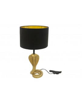 LAMPA STOŁOWA COBRA 65 CM CZARNA