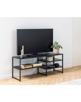 SZAFKA RTV SEAFORD 120X33 CM CZARNY JESION