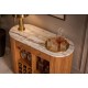 BAREK TRES CHIC 120X55 CM MANGO MARMUR BIAŁY