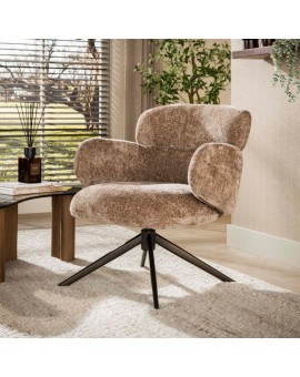 FOTEL OBROTOWY HERB II TAUPE