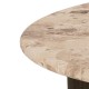 STOLIK KAWOWY FOLEY 80CM MARMUR BEŻOWY