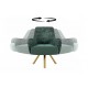 FOTEL OBROTOWY GLAMOUR 92X72 CM