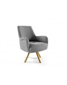 FOTEL OBROTOWY GLAMOUR 92X72 CM