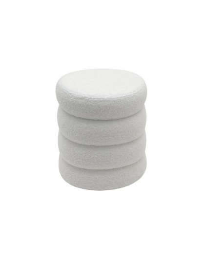 PUF VOGUE 41 CM BOUCLE BIAŁA