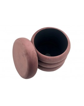 PUF VOGUE 41 CM WELUR R&Oacute;ŻOWY