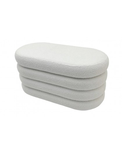 ŁAWKA VOGUE 85 CM BOUCLE BIAŁA