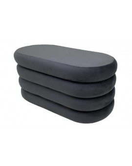 ŁAWKA VOGUE 85 CM WELUR SZARY