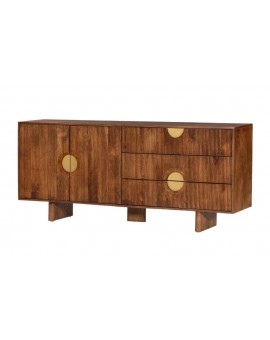 KOMODA MADISON 177X38 CM MANGO BRĄZOWA