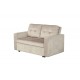 SOFA ROZKŁADANA SMART 142X86 CM WELUR BEŻOWY